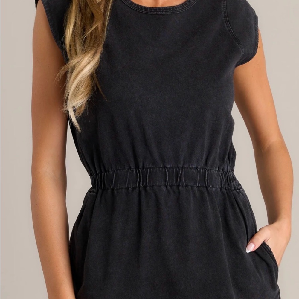 Z SUPPLY PAXTON KNIT
DENIM MINI JERSEY
DRESS WASHED BLACK